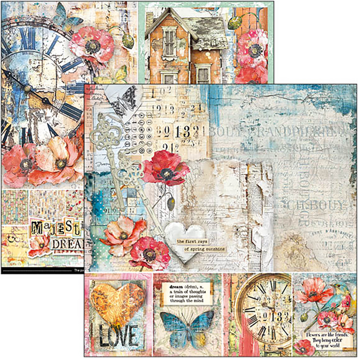 Ciao Bella Paper Majestic Dream 8" x 8" Scrapbooking Paper Set