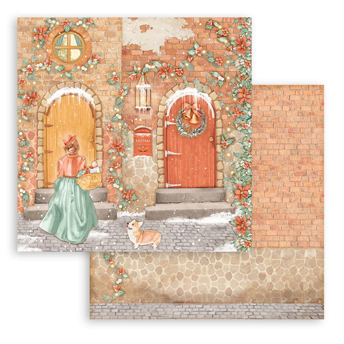 Stamperia All Around Christmas 8" x 8" Scrapbooking Paper Pad