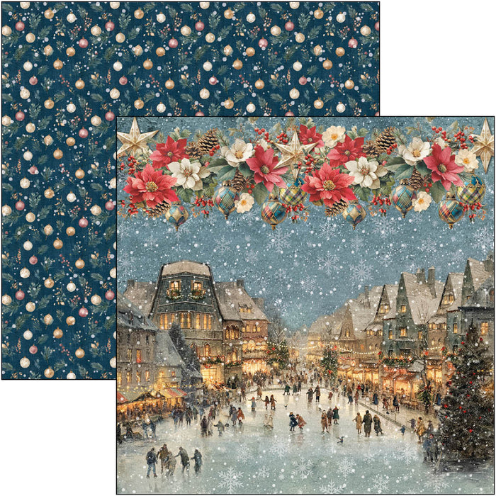Ciao Bella Paper Merry & Bright 8" x 8" Scrapbooking Paper Set