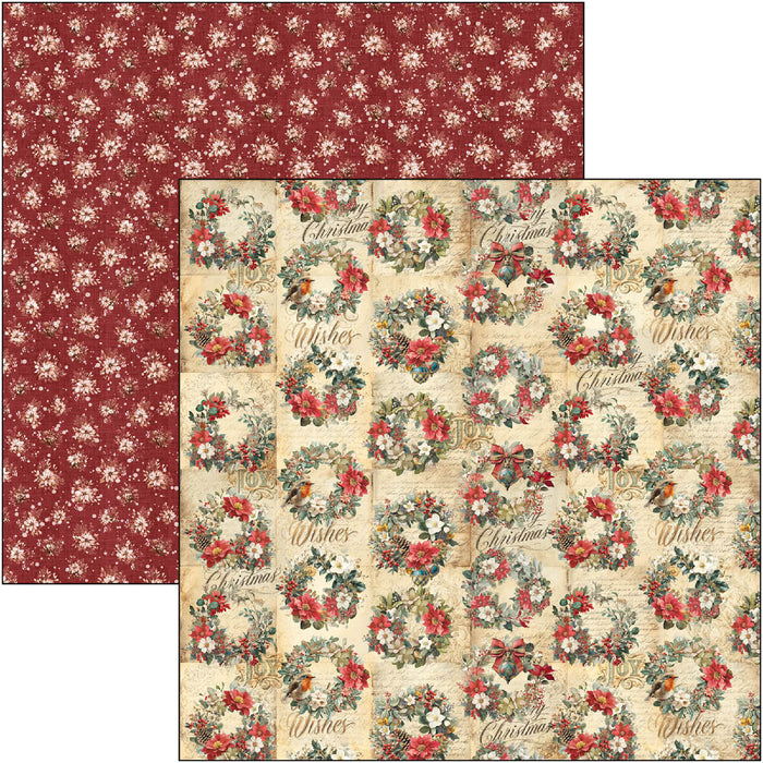 Ciao Bella Paper Merry & Bright 12" x 12" Patterns Scrapbooking Paper Set