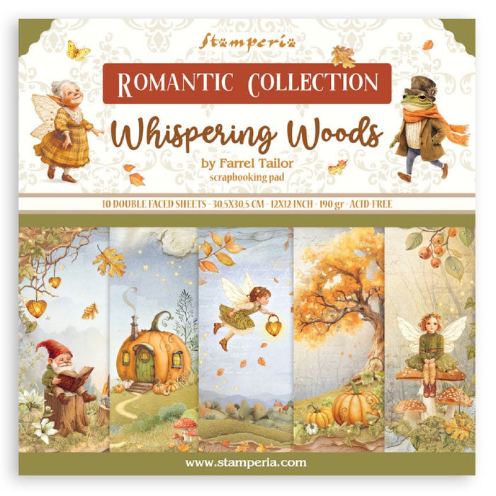 Stamperia Whispering Woods 12" x 12" Scrapbooking Paper Pad