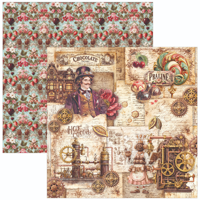 Ciao Bella Paper Chocolate Wanderlust 8" x 8" Scrapbooking Paper Set
