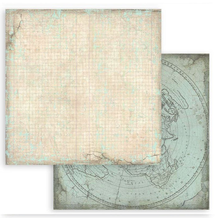 Stamperia Voyages Fantastiques 8" x 8" Backgrounds Selection Paper Pad