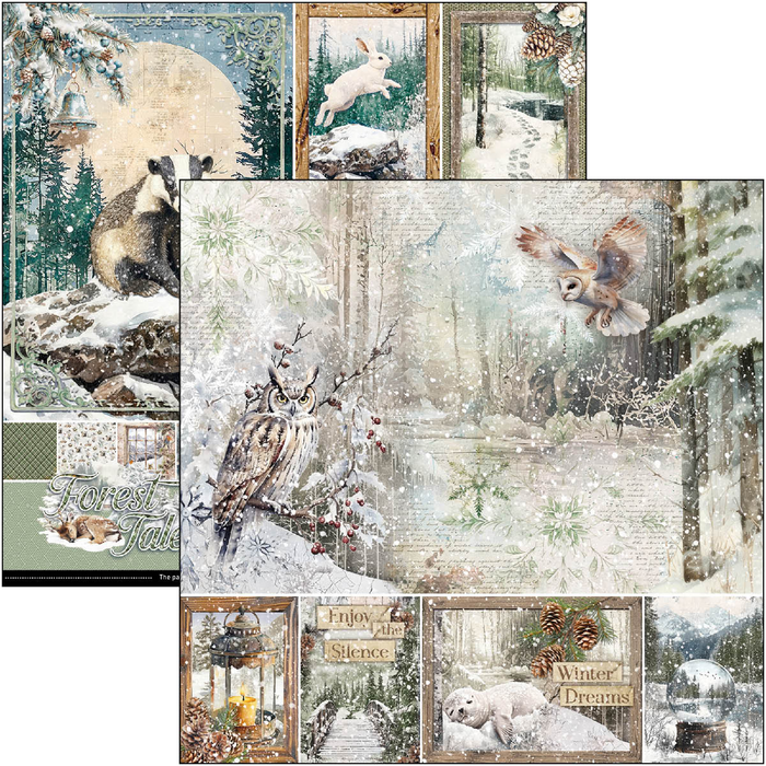 Ciao Bella Forest Tales 12" x 12" Scrapbooking Paper Set