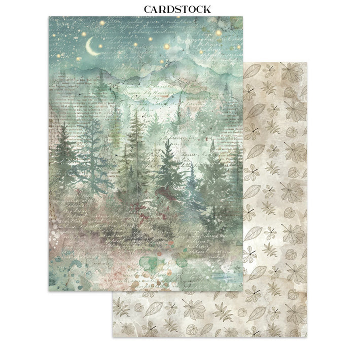 Stamperia Herbarium Silvae Junk Journal Stickers Cut-outs Backgrounds