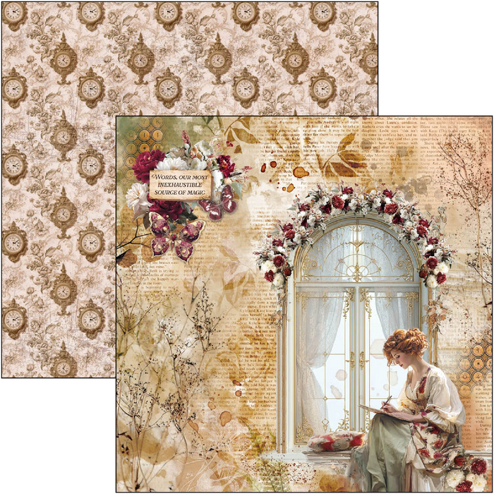Ciao Bella Book Lovers 12" x 12" Scrapbooking Paper Set