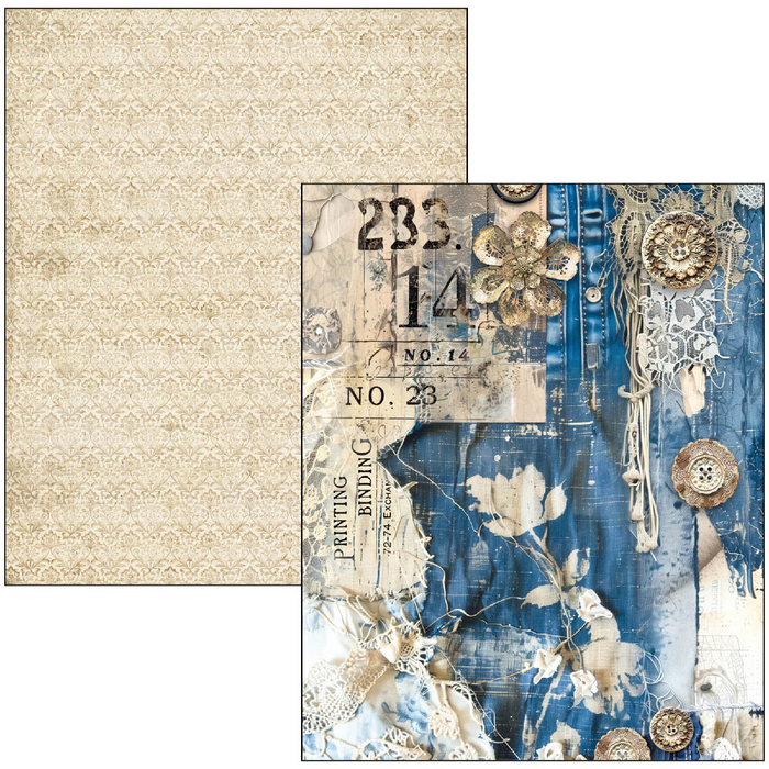 Ciao Bella Urban Blue Denim A4 Maxi Mixed Media Book