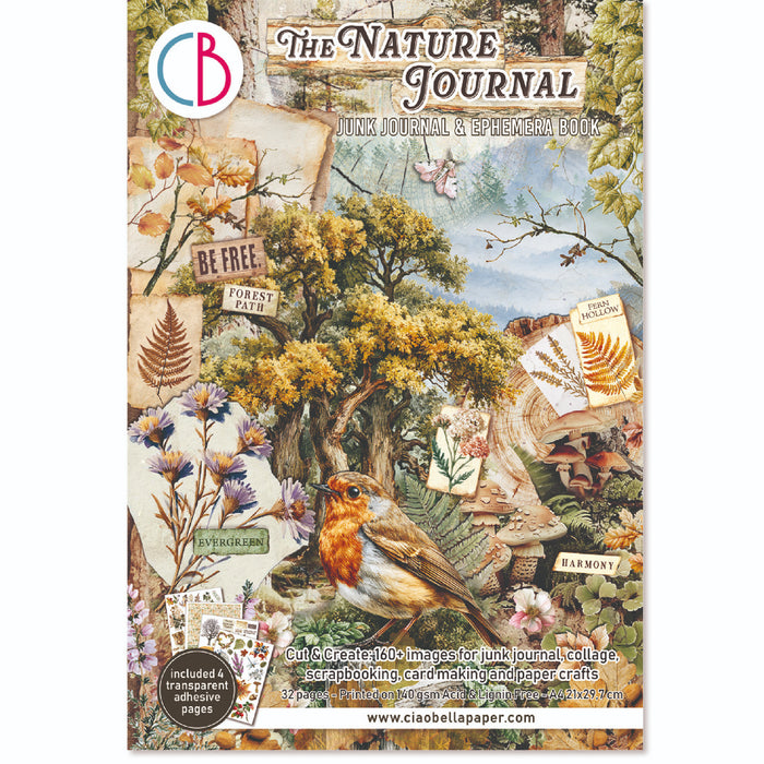 Ciao Bella Paper The Nature A4 Junk Journal & Ephemera Book