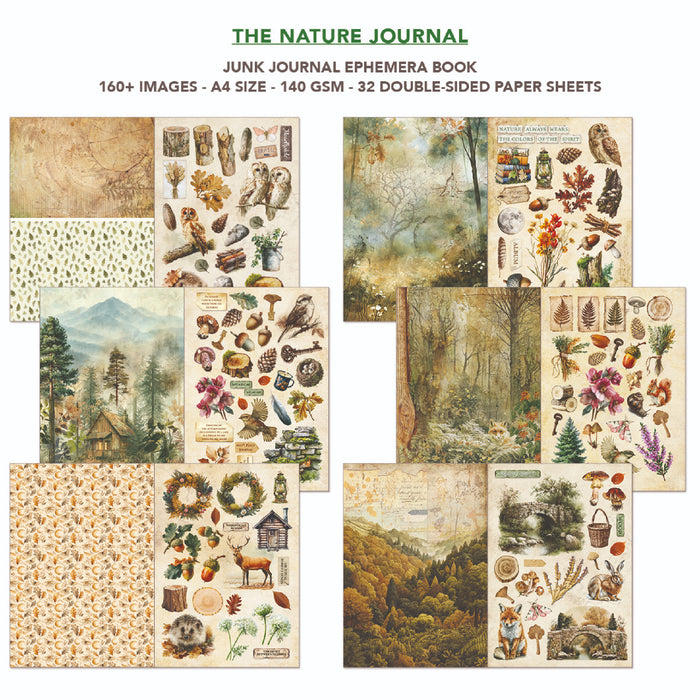 Ciao Bella Paper The Nature A4 Junk Journal & Ephemera Book
