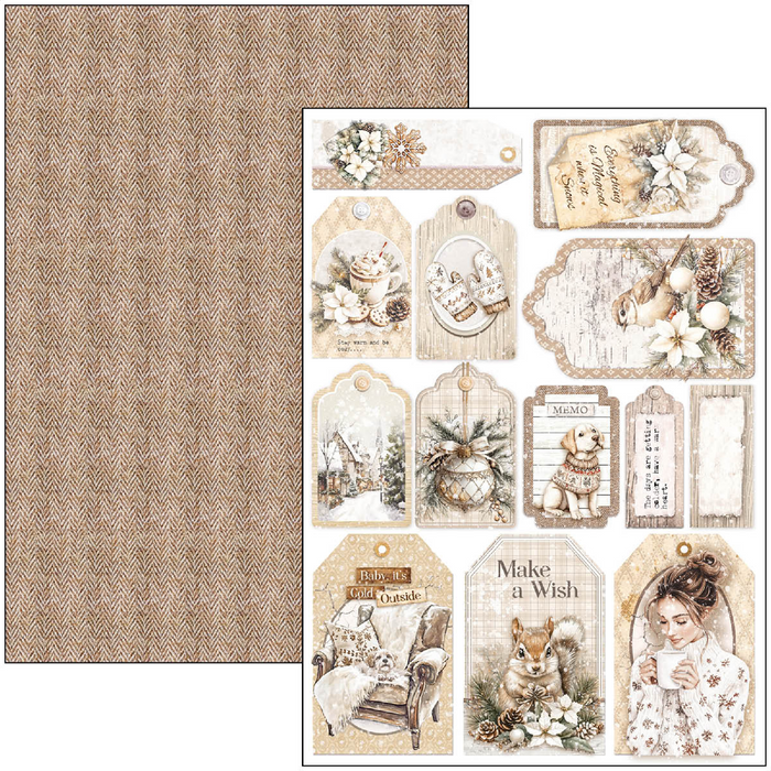 Ciao Bella Paper Winter Season A4 Scrapbooking Paper Set