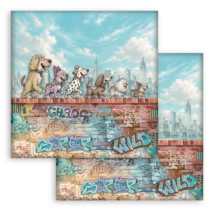 Stamperia Furry Friends 2 12" x 12" Scrapbooking Paper Pad