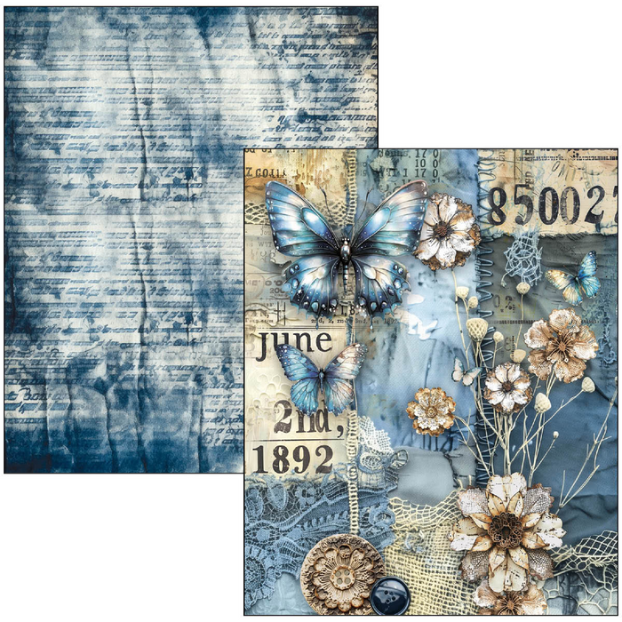 Ciao Bella Urban Blue Denim A4 Maxi Mixed Media Book