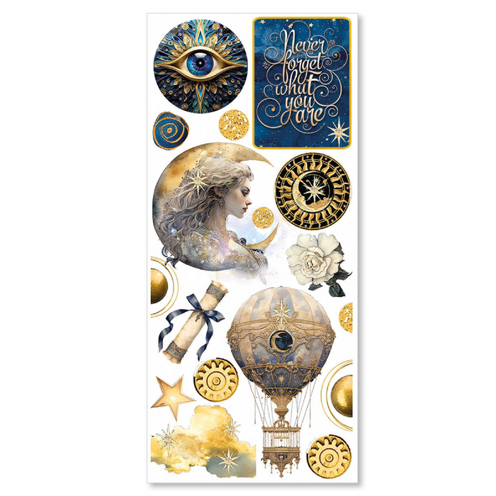 Ciao Bella Celestial Art Transparent Stickers 5pc