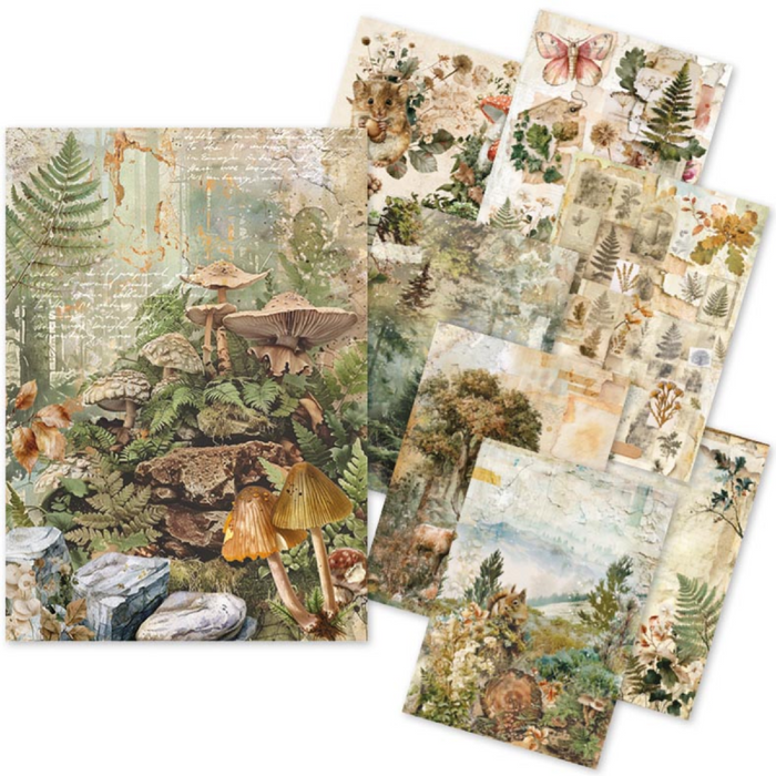 Ciao Bella Paper The Nature Journal A5 Mixed Rice Paper 8pc