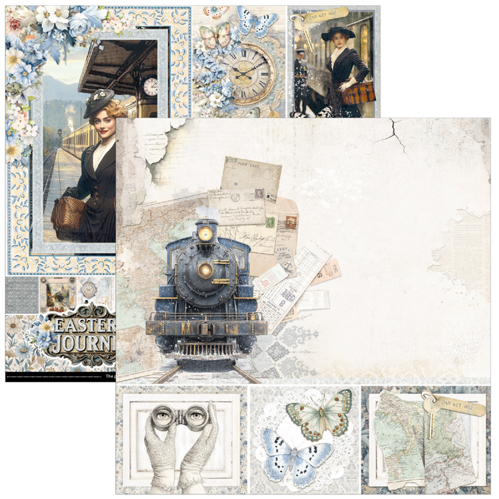 Ciao Bella Eastern Journey 12" x 12" Scrapbooking Paper Set