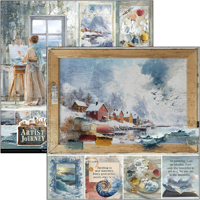 Ciao Bella An Artist Journey 12" x 12" Scrapbooking Paper Set