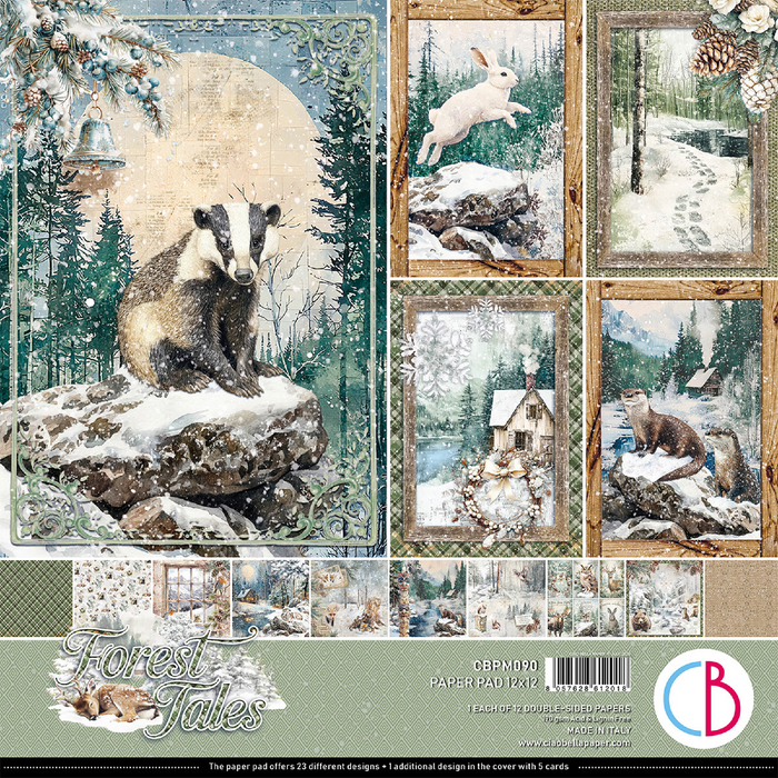 Ciao Bella Forest Tales 12" x 12" Scrapbooking Paper Set