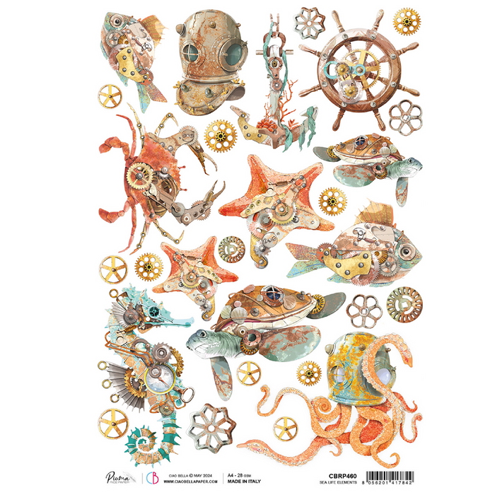 Ciao Bella Coral Reef A4 Rice Paper