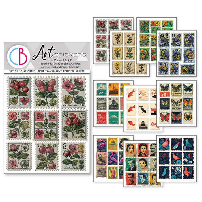 Ciao Bella Faraway Mail Sticker Set 10pc