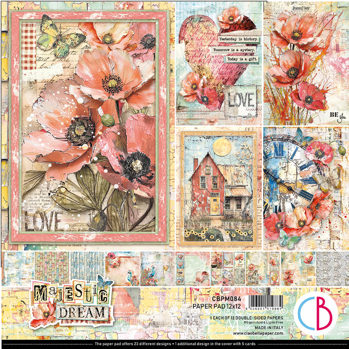 Ciao Bella Paper Majestic Dream 12" x 12" Scrapbooking Paper Set