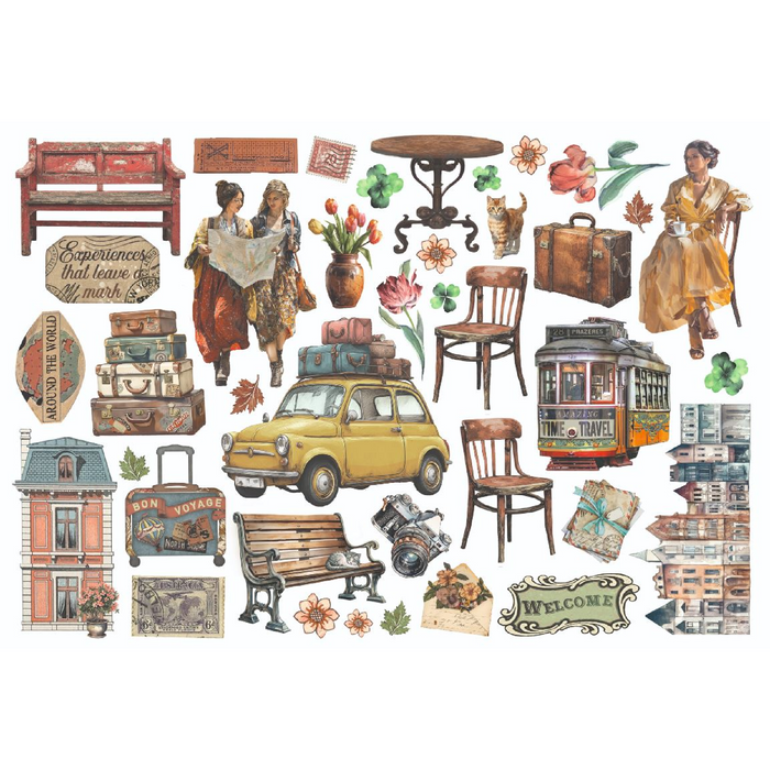 Stamperia Art Of Travelling Ephemera