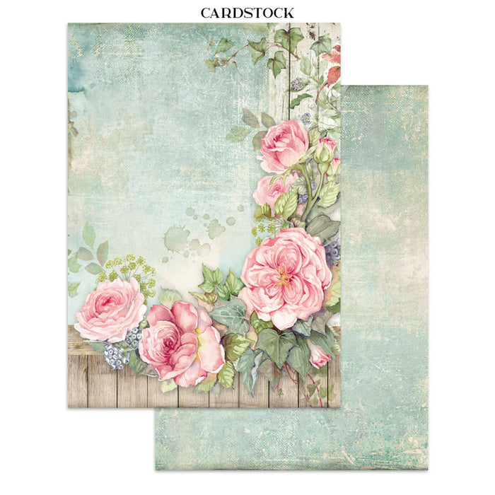 Stamperia House Of Roses Junk Journal Stickers Cut-outs Backgrounds