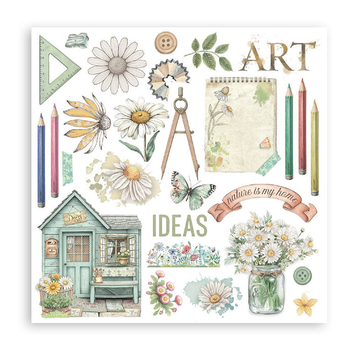 Stamperia Daisy Art Rub On Transfers - Assorted Pack