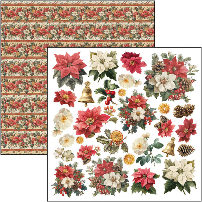 Ciao Bella Paper Merry & Bright 12" x 12" Patterns Scrapbooking Paper Set