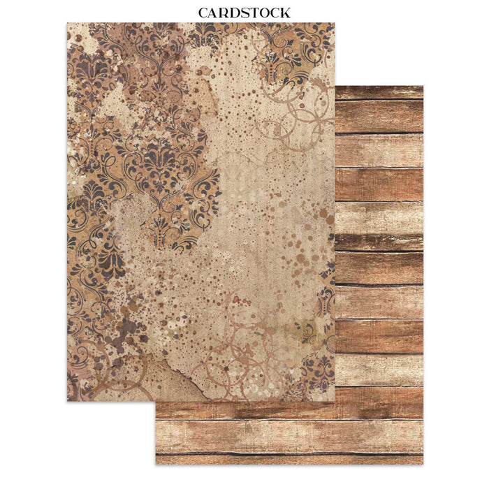 Stamperia Coffee & Chocolate Junk Journal Stickers Cut-outs Backgrounds