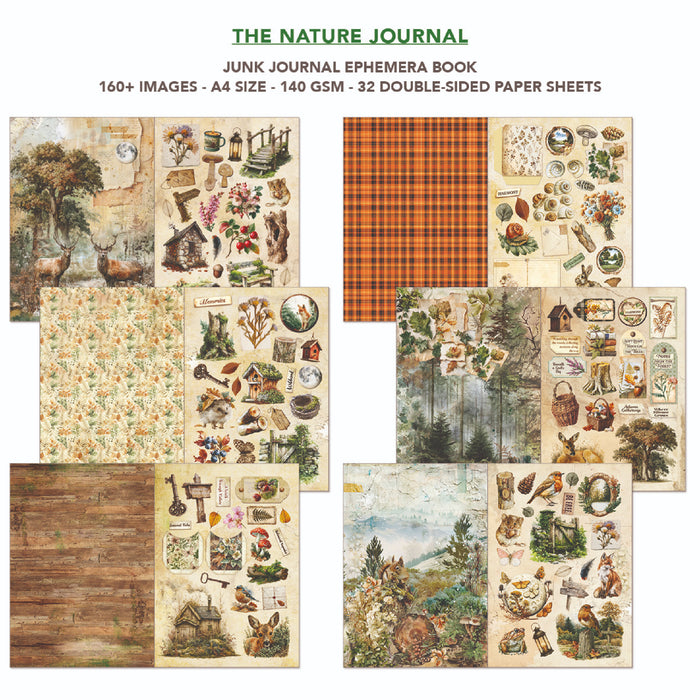 Ciao Bella Paper The Nature A4 Junk Journal & Ephemera Book