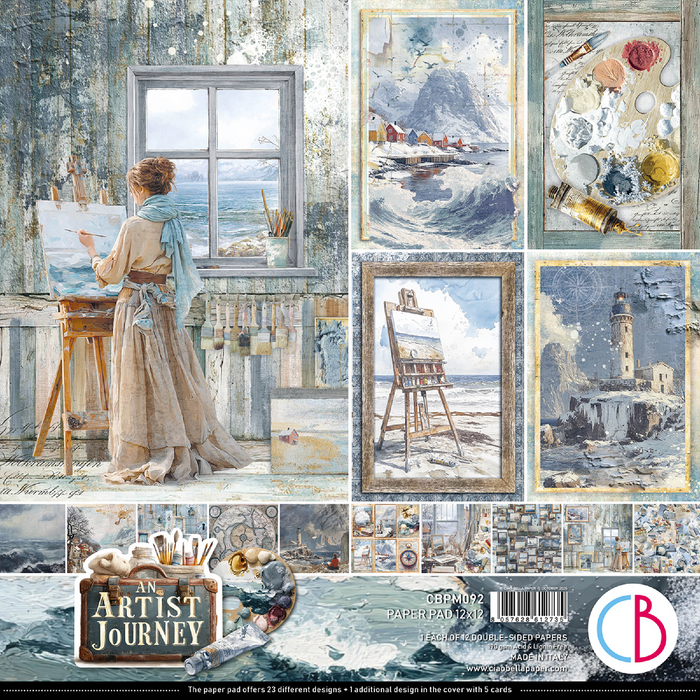 Ciao Bella An Artist Journey 12" x 12" Scrapbooking Paper Set