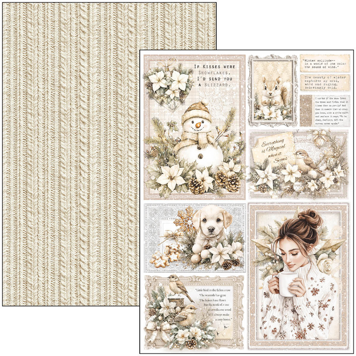 Ciao Bella Paper Winter Season A4 Scrapbooking Paper Set