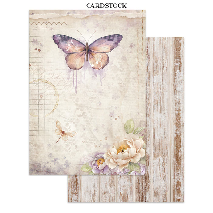 Stamperia Quiet Days Junk Journal Stickers Cut-outs Backgrounds