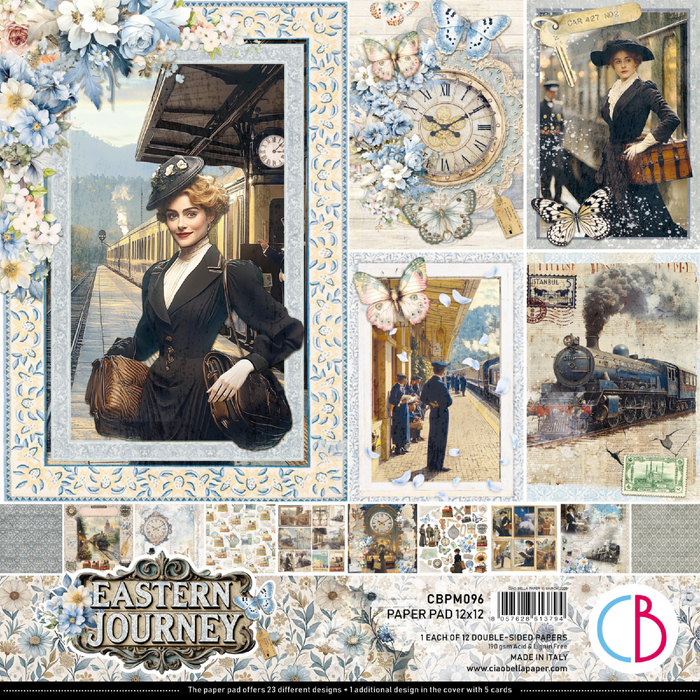 Ciao Bella Eastern Journey 12" x 12" Scrapbooking Paper Set