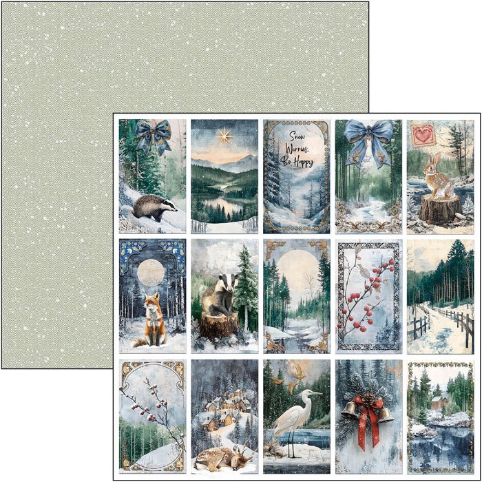Ciao Bella Forest Tales 12" x 12" Patterns Scrapbooking Paper Set