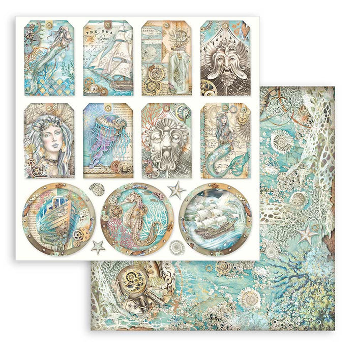 Stamperia Songs Of The Sea 12" x 12" Scrapbooking Paper Pad