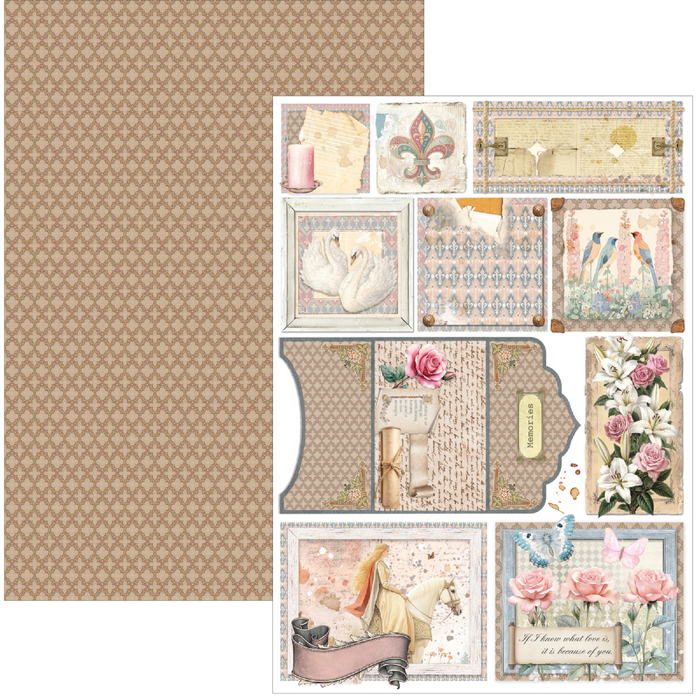Ciao Bella Paper Courtly Love A4 Scrapbooking Paper Set