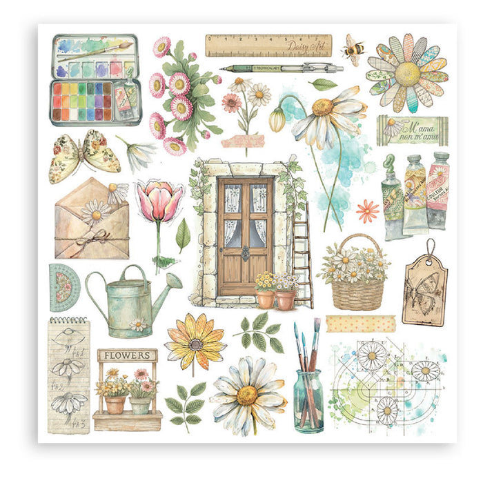 Stamperia Daisy Art Rub On Transfers - Assorted Pack