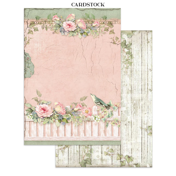Stamperia House Of Roses Junk Journal Stickers Cut-outs Backgrounds