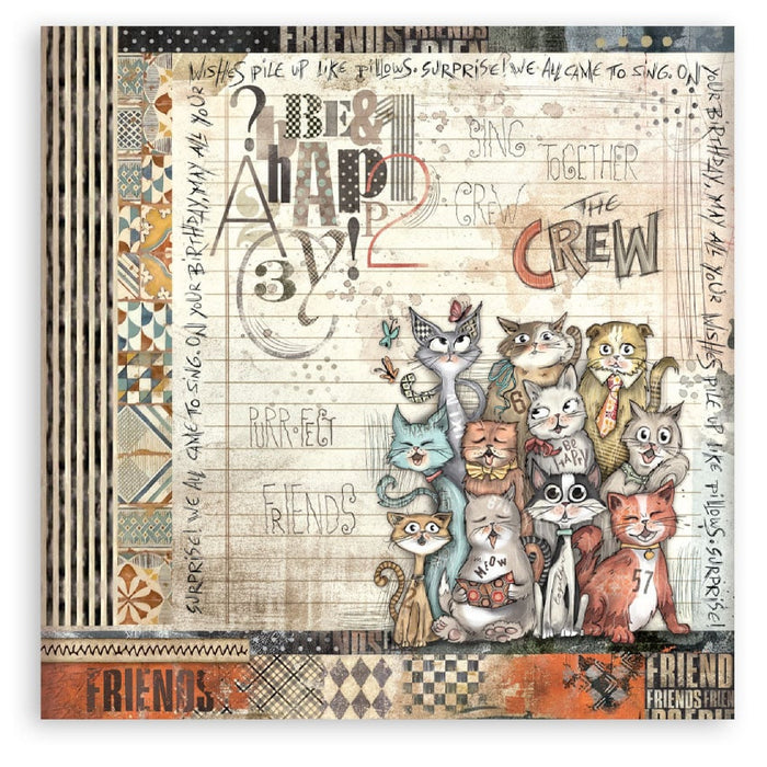 Stamperia Furry Friends 12" x 12" Single Faced Maxi Paper Pad