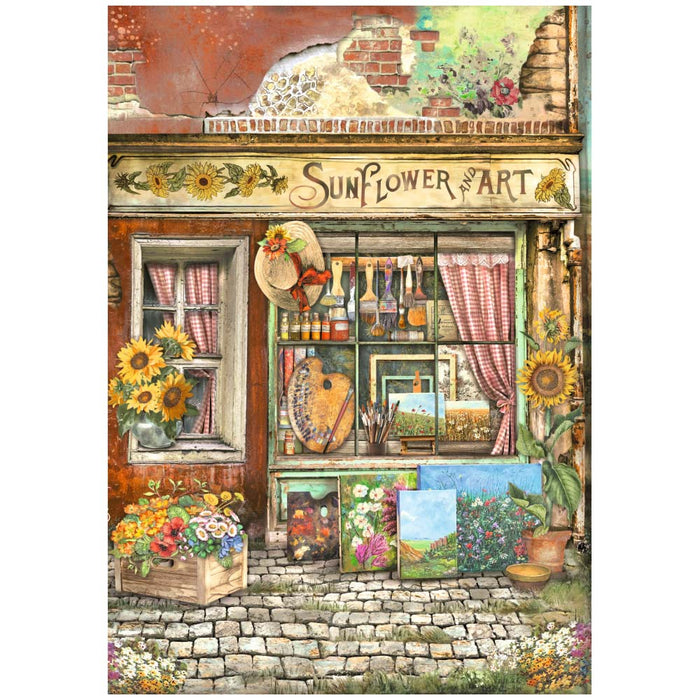 Stamperia Sunflower Art A4 Rice Paper Art Shop