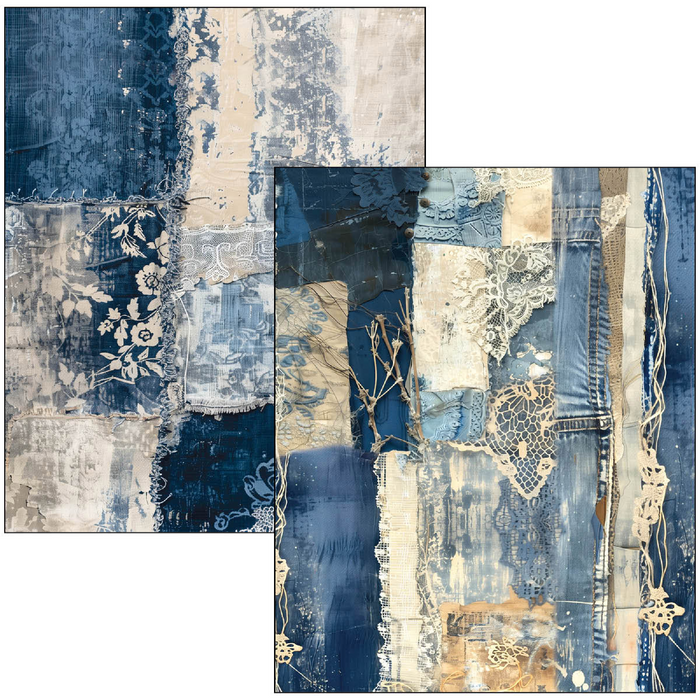 Ciao Bella Urban Blue Denim A4 Maxi Mixed Media Book