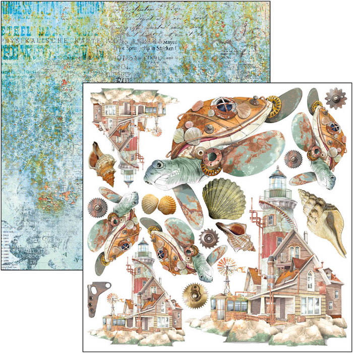 Ciao Bella Coral Reef 6" x 6" Fussy Cut Pad