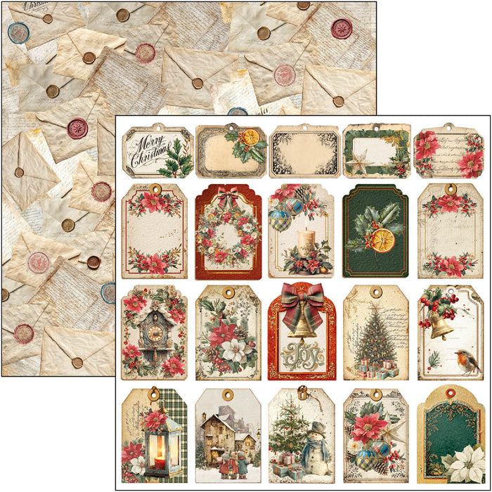Ciao Bella Paper Merry & Bright 12" x 12" Patterns Scrapbooking Paper Set