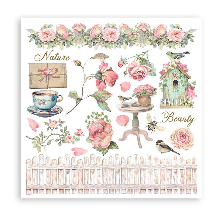 Stamperia House Of Roses Rub On Transfers - Assorted Pack