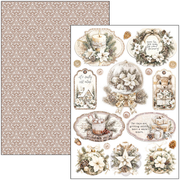 Ciao Bella Paper Winter Season A4 Scrapbooking Paper Set