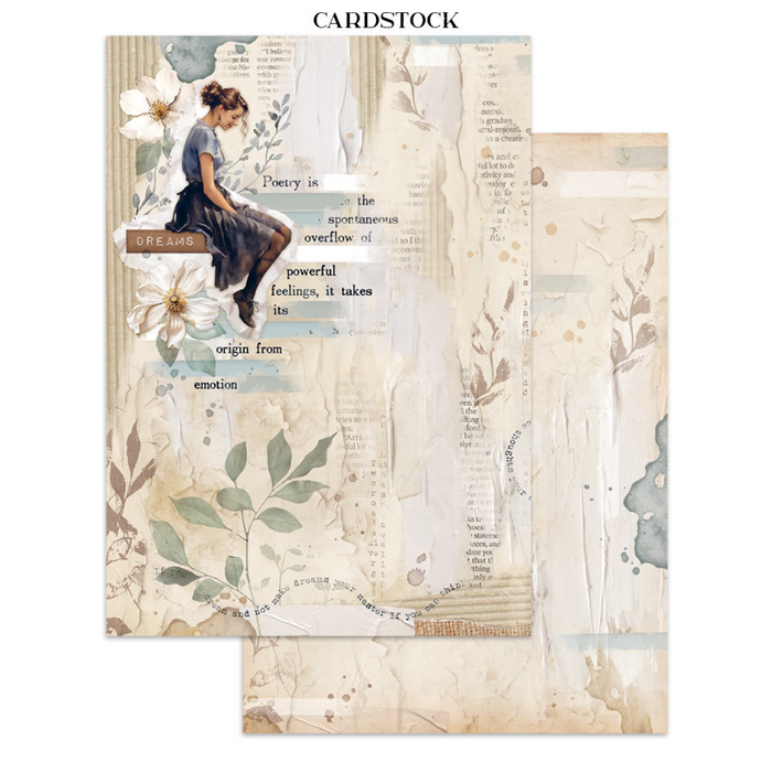 Stamperia Secret Diary Junk Journal Stickers Cut-outs Backgrounds