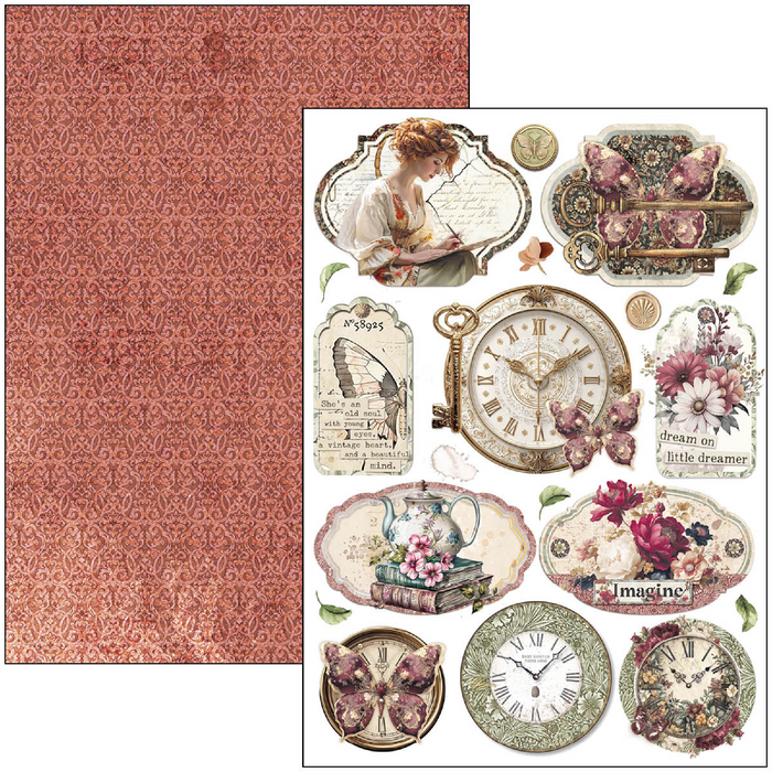 Ciao Bella Book Lovers A4 Scrapbooking Paper Set