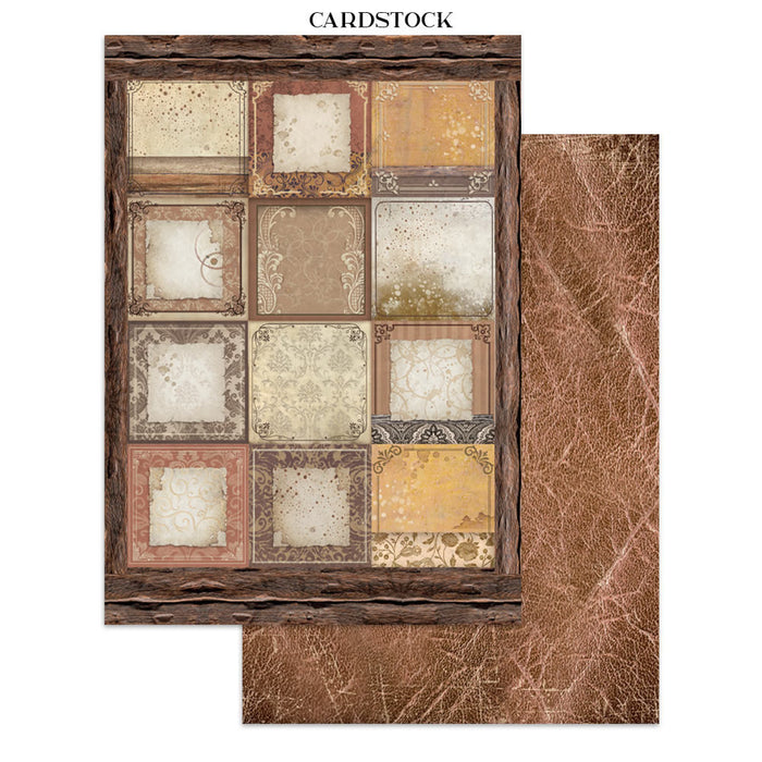 Stamperia Coffee & Chocolate Junk Journal Stickers Cut-outs Backgrounds