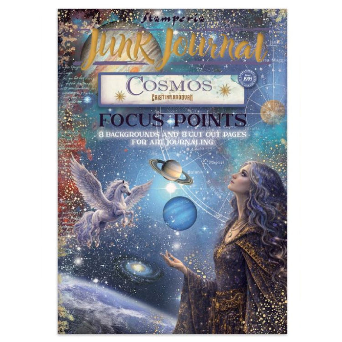 Stamperia Paper Cosmos Infinity A5 Junk Journal Focus Points